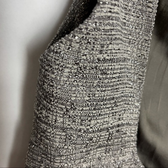 Reformation tweed metallic thread gray mini dress - Picture 4 of 6
